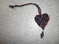 Blue abd Gold Heart Bookmark