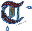 Knotwork T Scroll Details